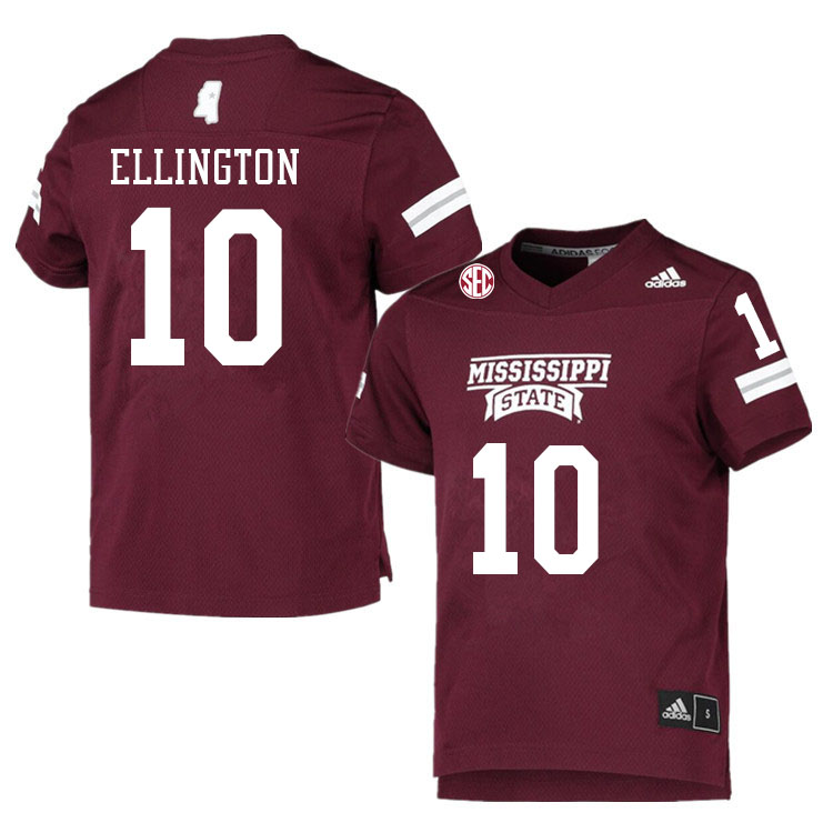 Men #10 Corey Ellington Mississippi State Bulldogs College Football Jerseys Sale-Maroon - Click Image to Close